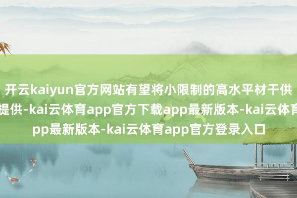 开云kaiyun官方网站有望将小限制的高水平材干供给转专变为限制化提供-kai云体育app官方下载app最新版本-kai云体育app官方登录入口