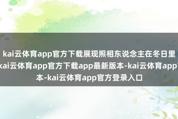 kai云体育app官方下载展现照相东说念主在冬日里的所见所感-kai云体育app官方下载app最新版本-kai云体育app官方登录入口